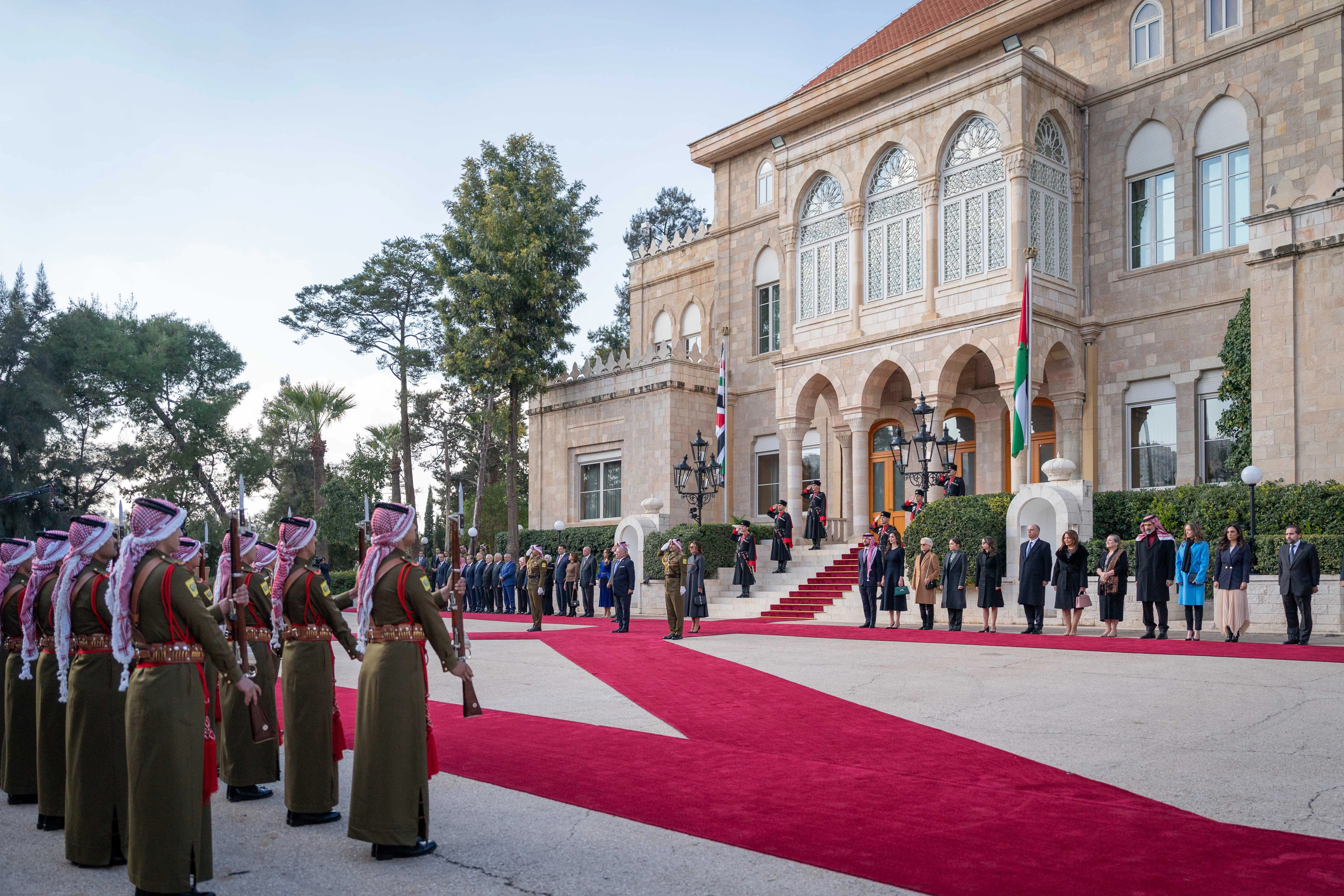 King attends Silver Jubilee flag raising ceremony