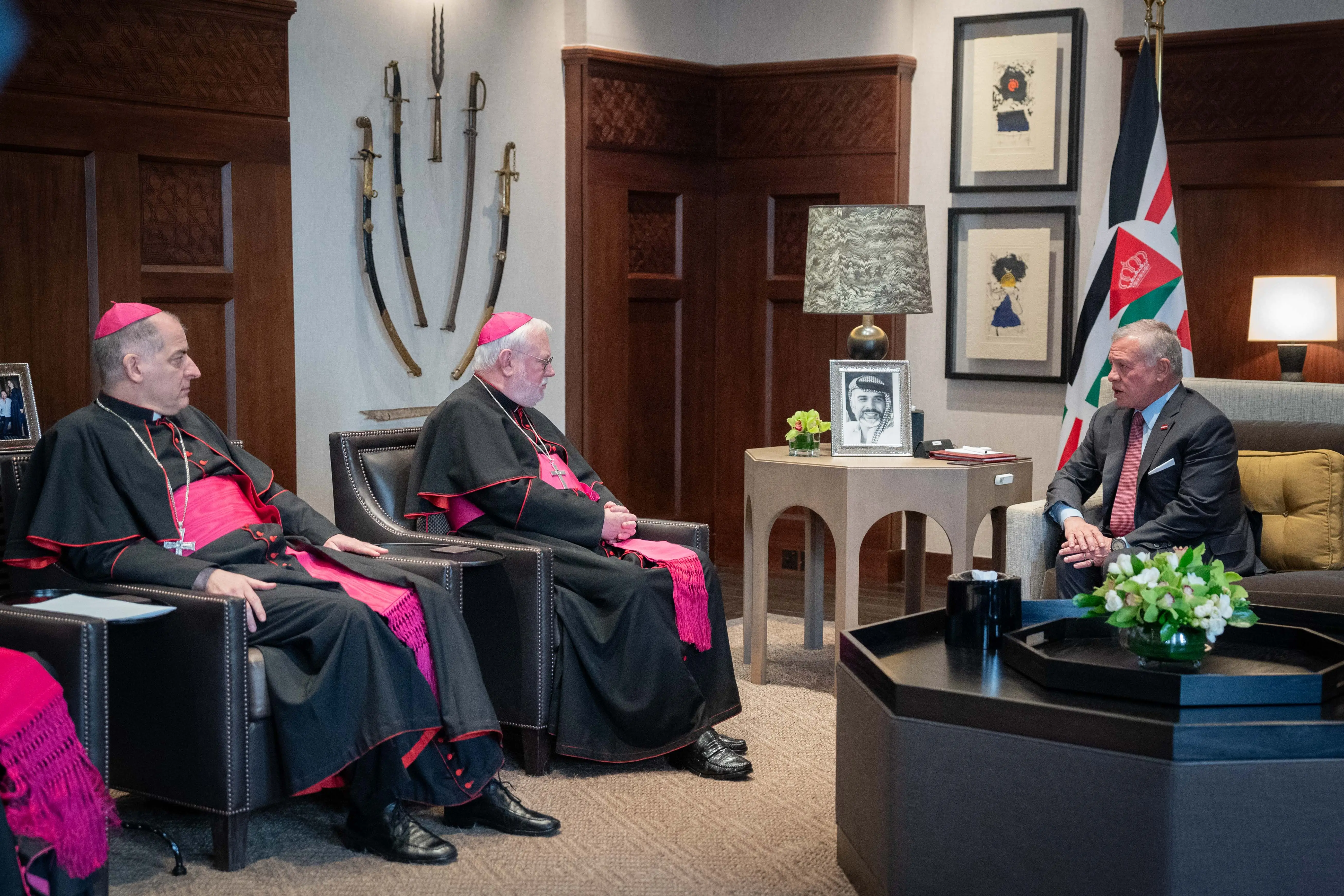 King receives Vatican secretary for relations with states