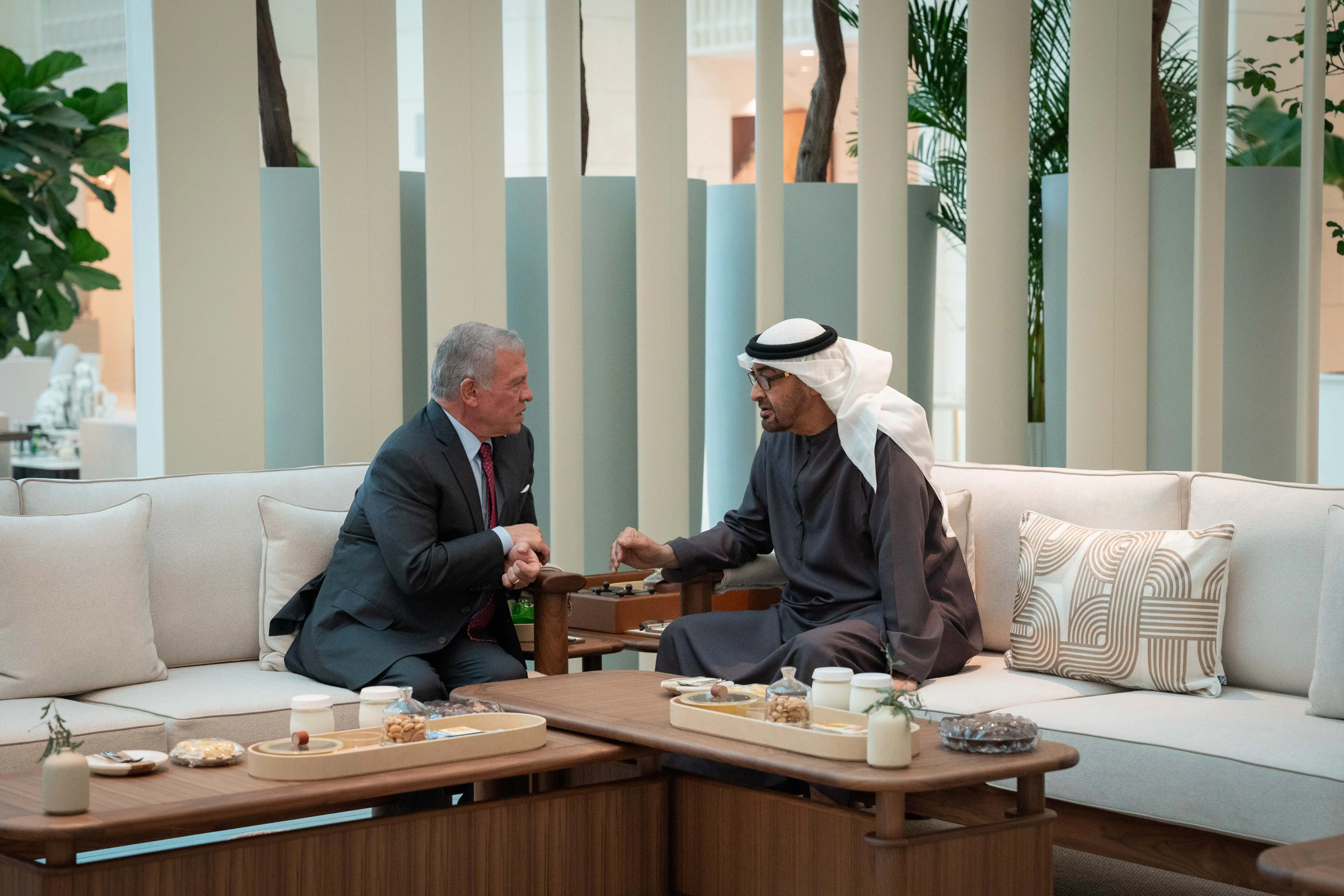 الملك يلتقي رئيس دولة الإمارات بأبوظبي
