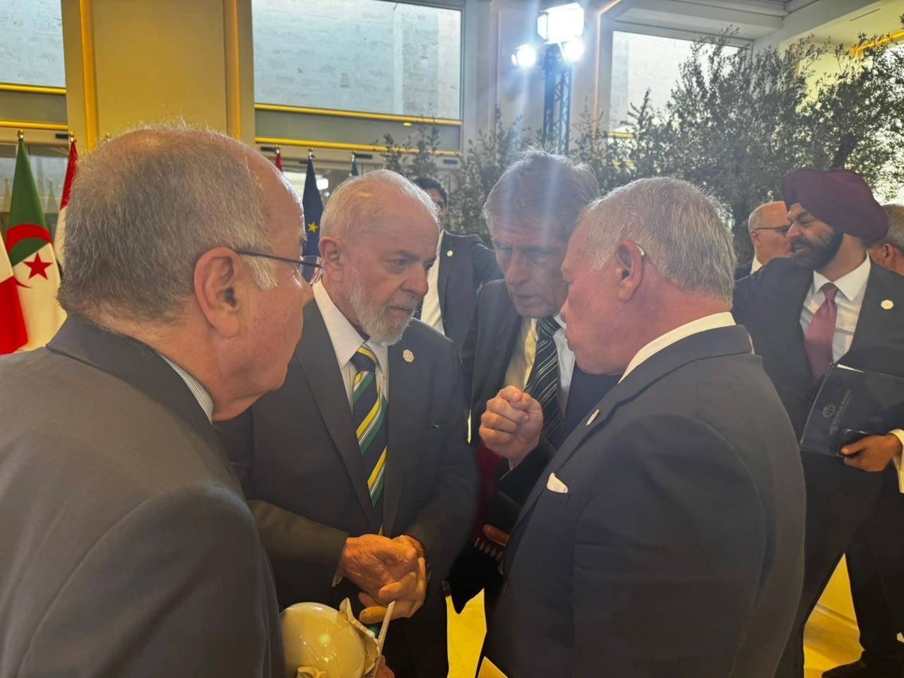 King meets heads of state, government, delegation attending G7 summit