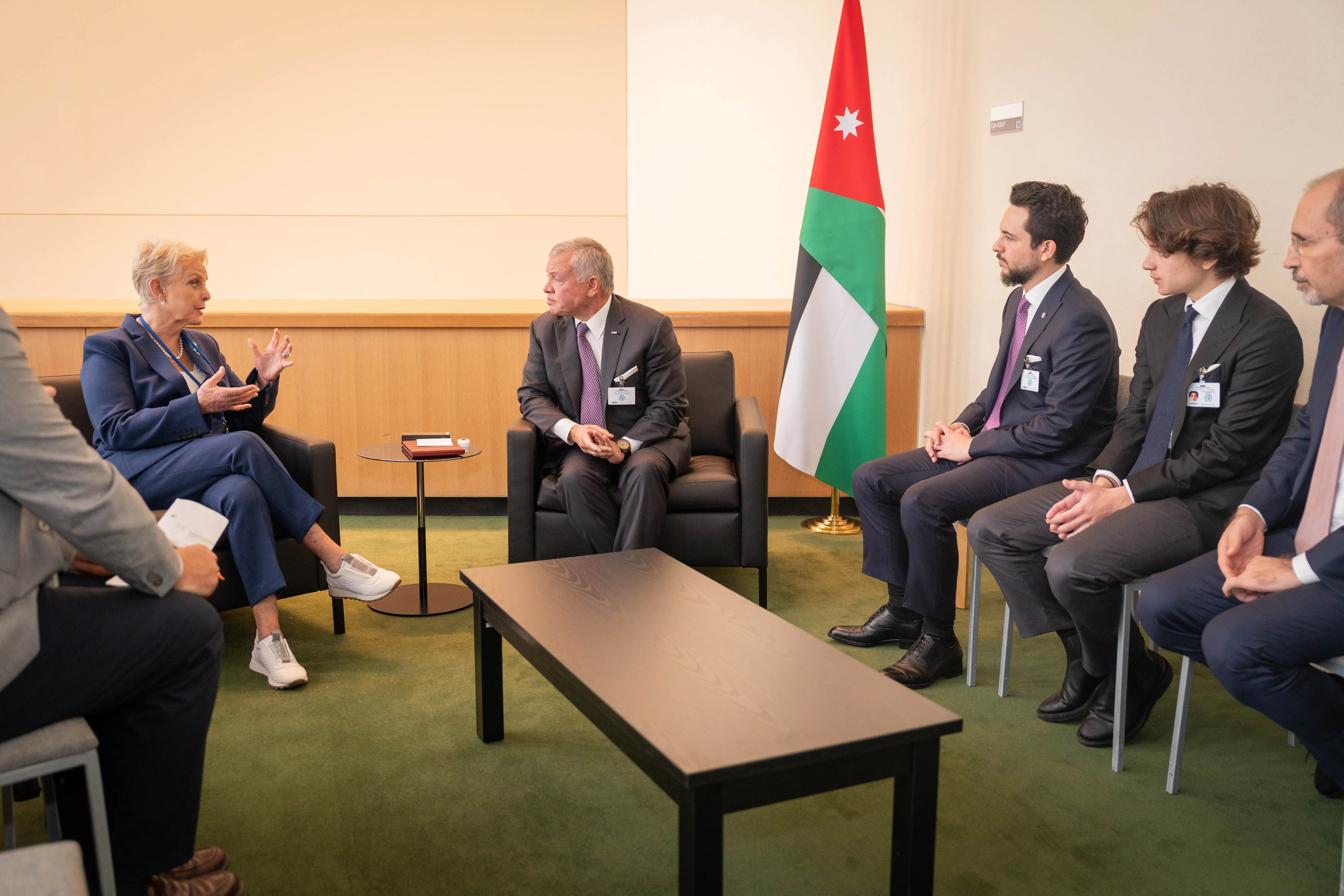 King to US VP: US should play leading role in pushing for political horizon, two-state solution for Palestinian issue