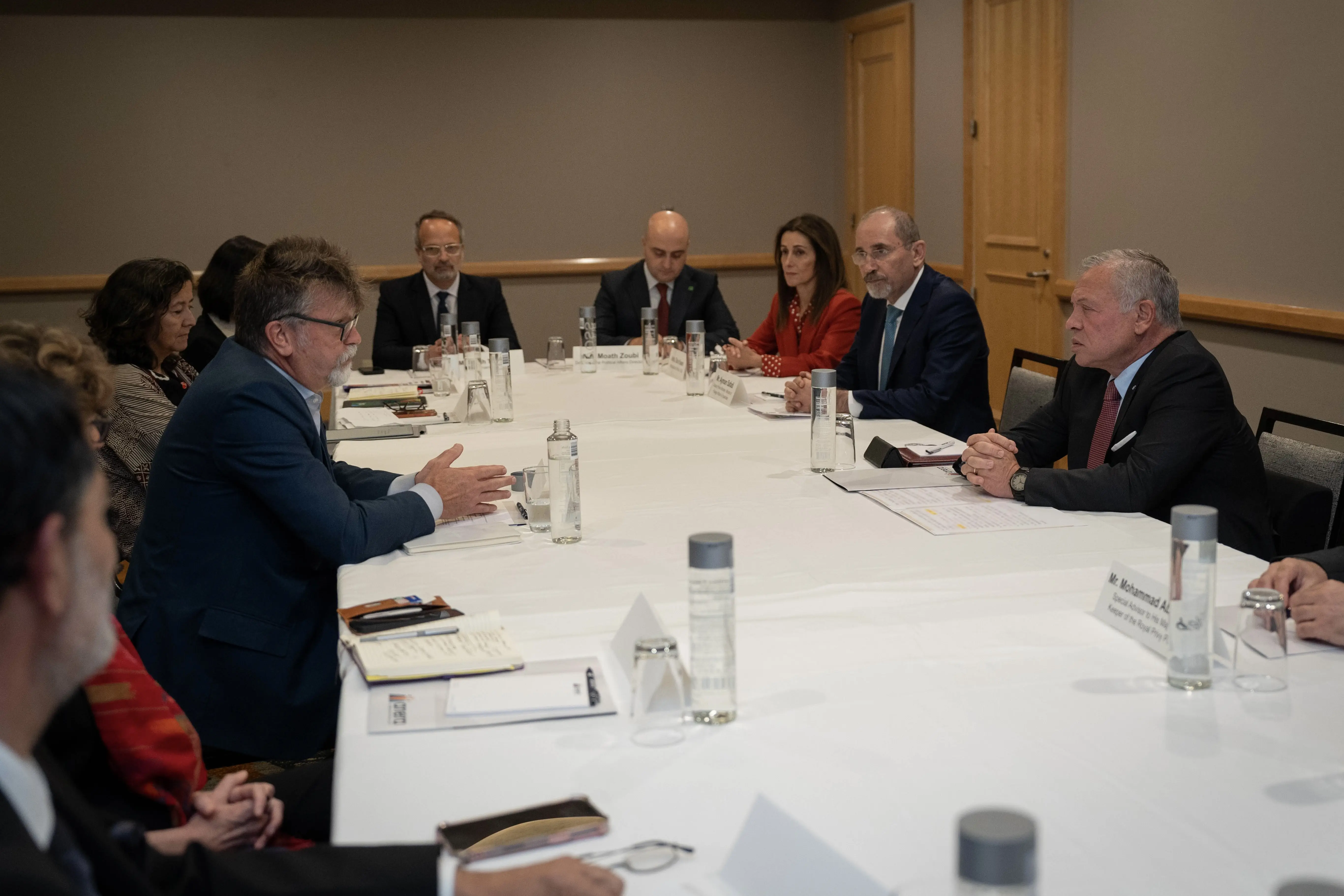 King meets heads of organisations involved in humanitarian response in Gaza