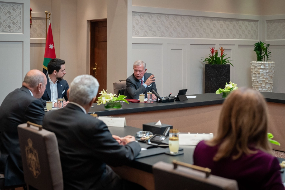 King meets Senate’s permanent office, affirms Jordan will move forward with modernisation despite regional challenges