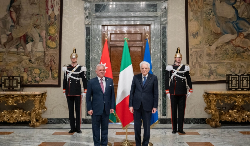 King meets Italy president